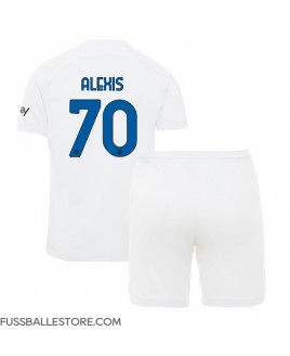 Günstige Inter Milan Alexis Sanchez #70 Auswärts Trikotsatzt Kinder 2023-24 Kurzarm (+ Kurze Hosen)